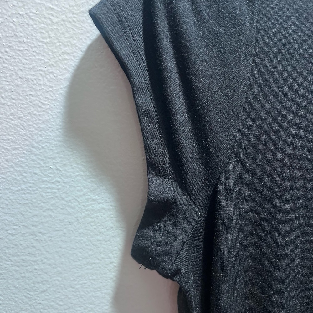 Athleta NWT Classic Tee Black V-Neck Dress long sz med women’s - Picture 6 of 6